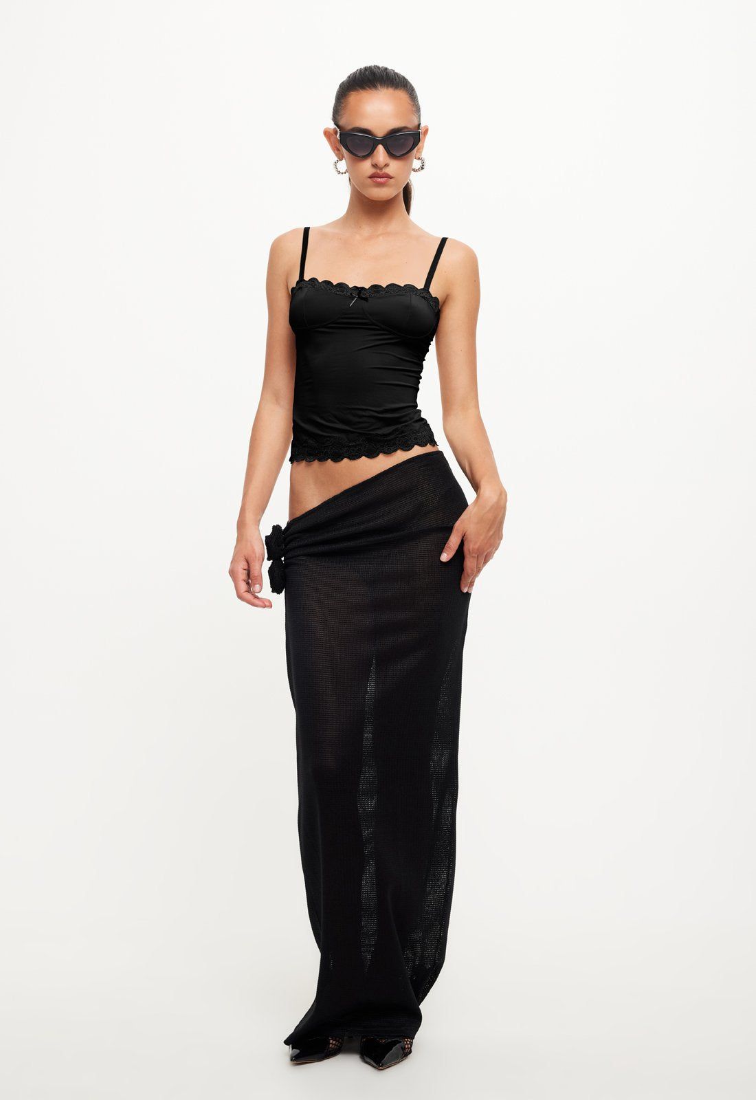 SOUL MATE MAXI SKIRT - ONYX sold by Lioness