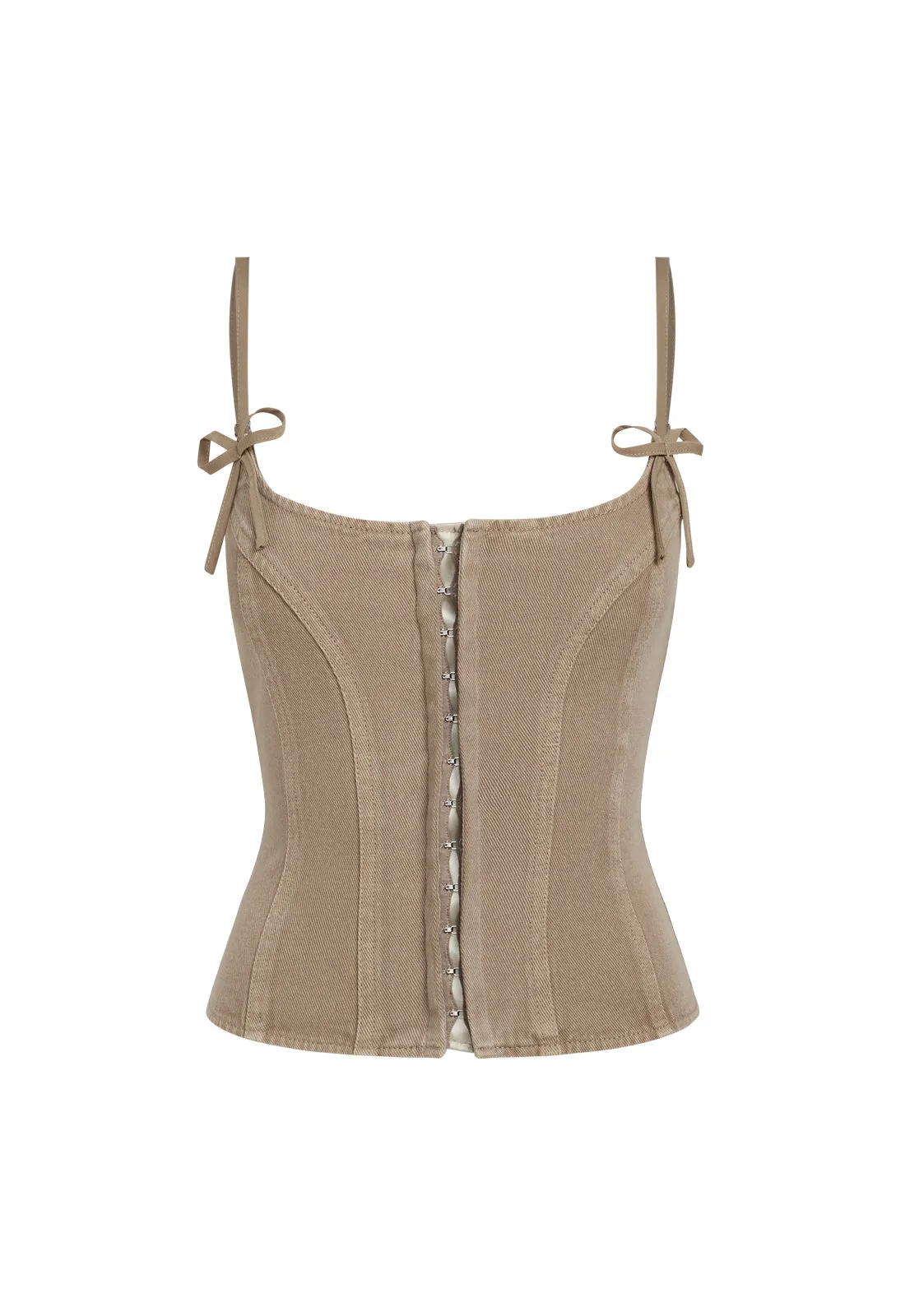 CHARISMATIC DENIM CORSET - STONE sold by Lioness product image thumbnail 5