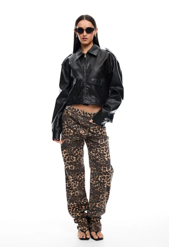 CARMELA JEANS - LEOPARD sold by Lioness