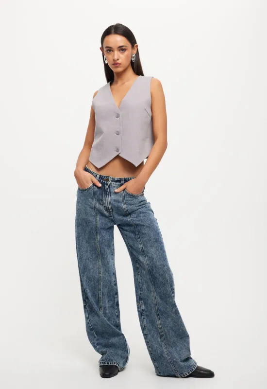 DAWSON JEAN - DENIM BLUE sold by Lioness