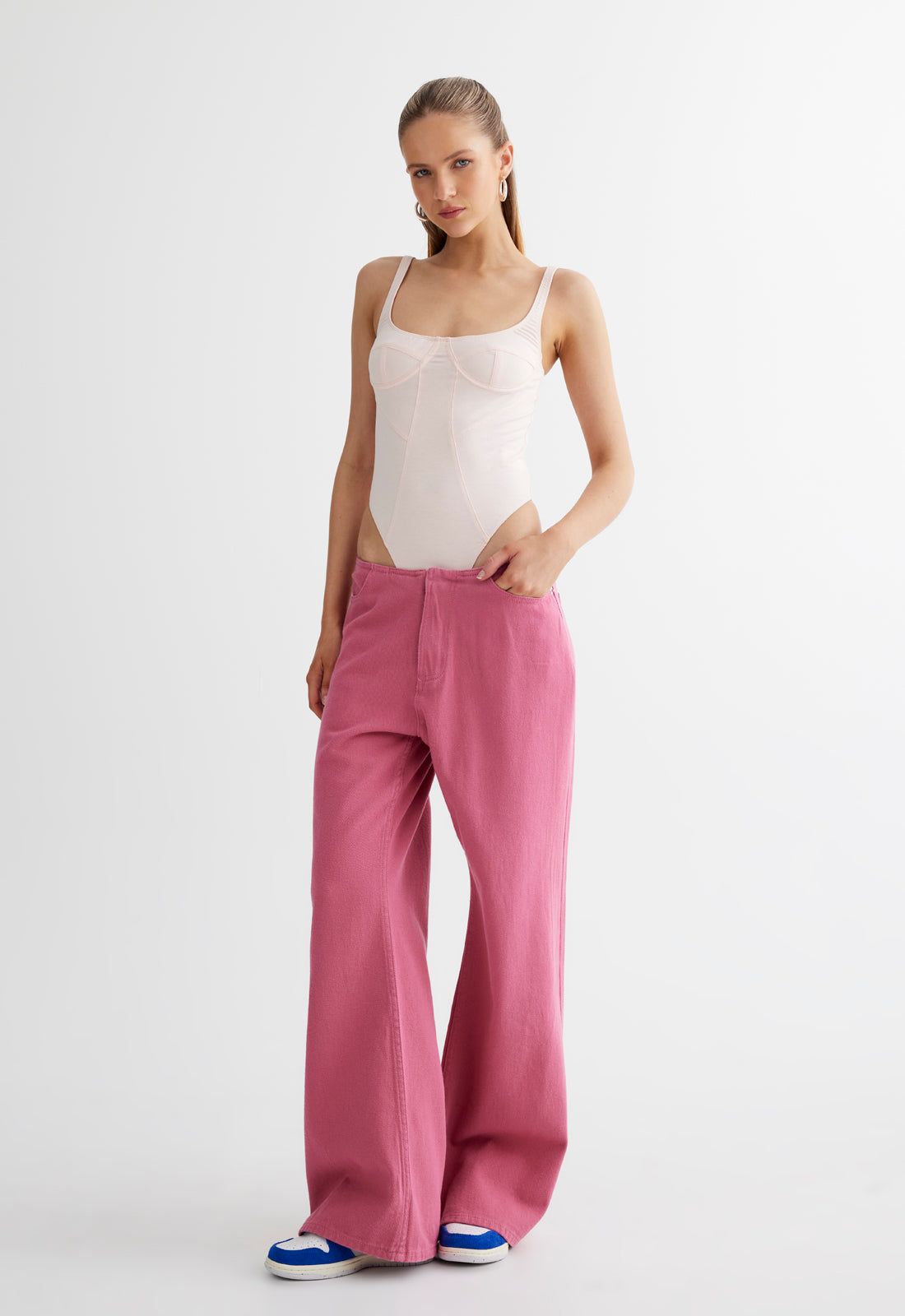 JE TAIME BODYSUIT - BALLET PINK sold by Lioness