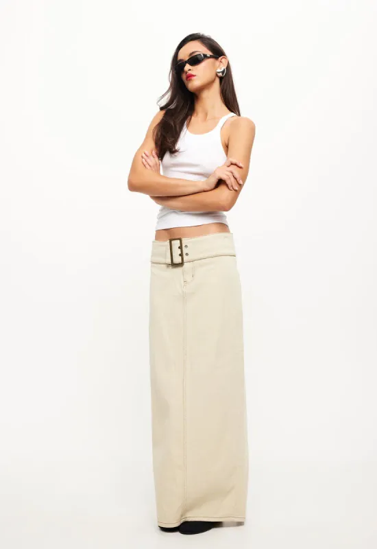 UMA DENIM MIDI - ECRU sold by Lioness