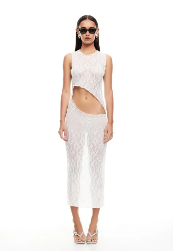 SPELLBINDER MAXI DRESS - PORCELAIN sold by Lioness