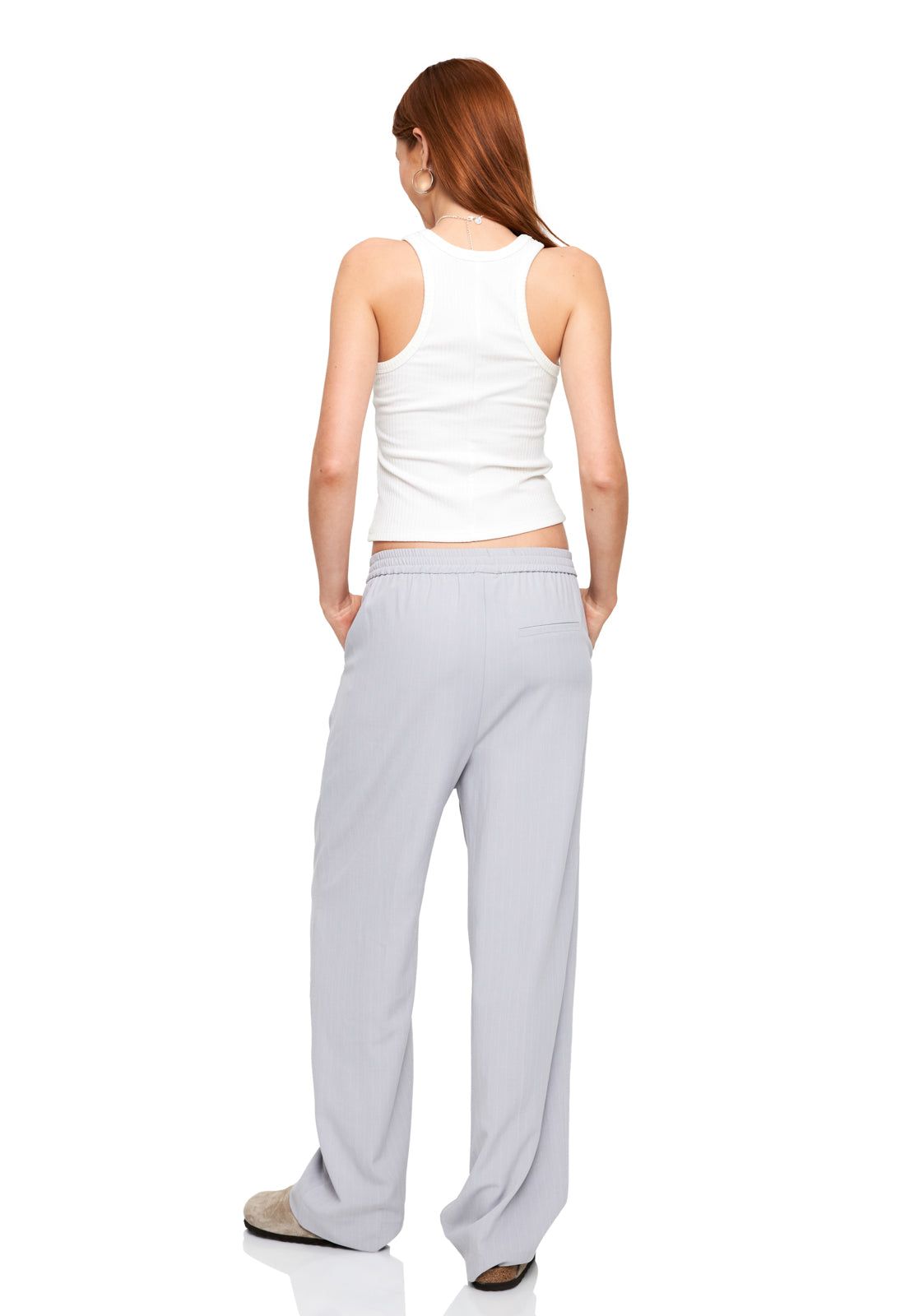 AGYNESS PANT - LIGHT GREY PINSTRIPE sold by Lioness product image thumbnail 4