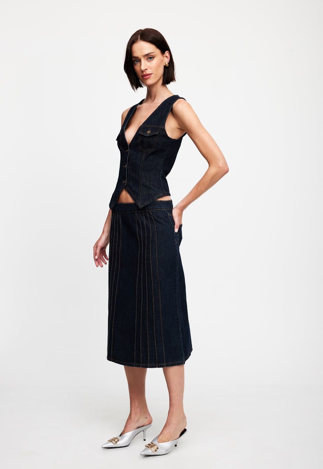 CAMELIA FARHOODI x LIONESS - BATROUN VEST sold by Lioness product image thumbnail 4