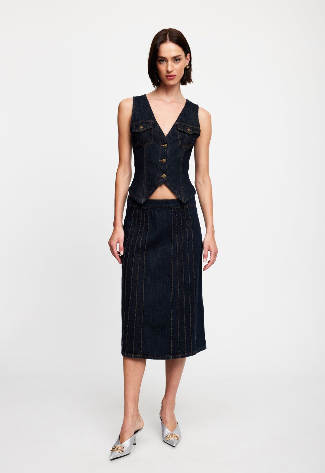 CAMELIA FARHOODI x LIONESS - BATROUN VEST sold by Lioness product image thumbnail 3