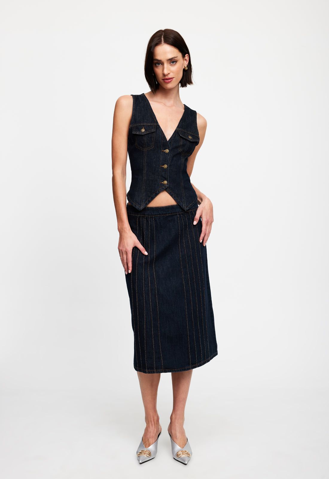 CAMELIA FARHOODI x LIONESS - BATROUN VEST sold by Lioness