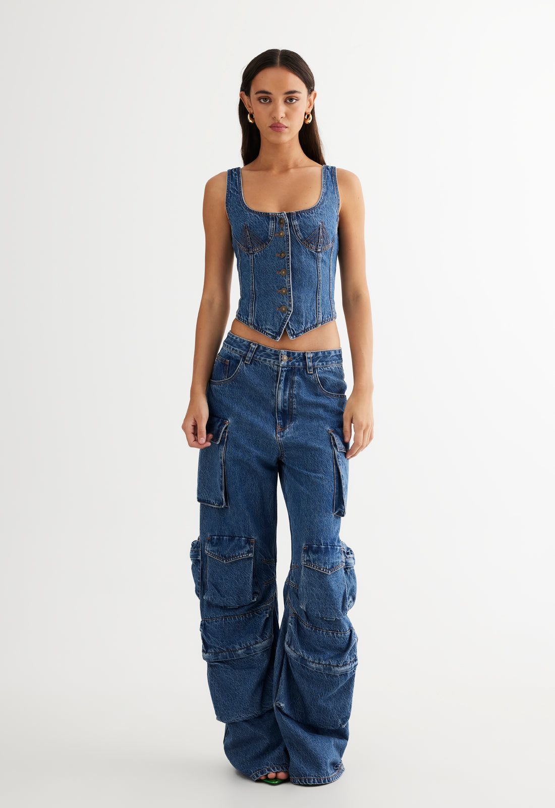 SMOKESHOW JEAN - BLUE DENIM sold by Lioness product image thumbnail 2