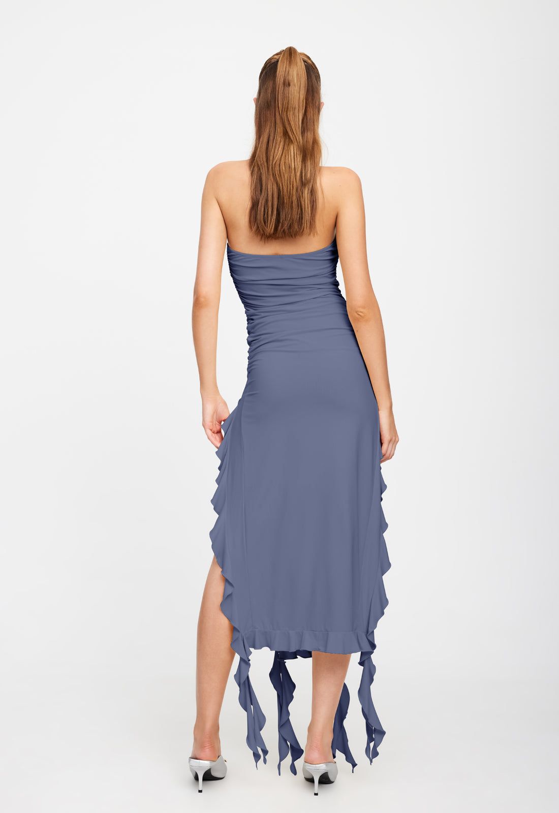 RENDEZVOUS STRAPLESS DRESS - SLATE sold by Lioness product image thumbnail 5
