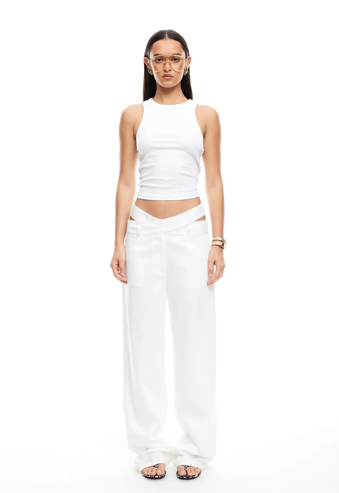 PALMER PANT - PORCELAIN sold by Lioness