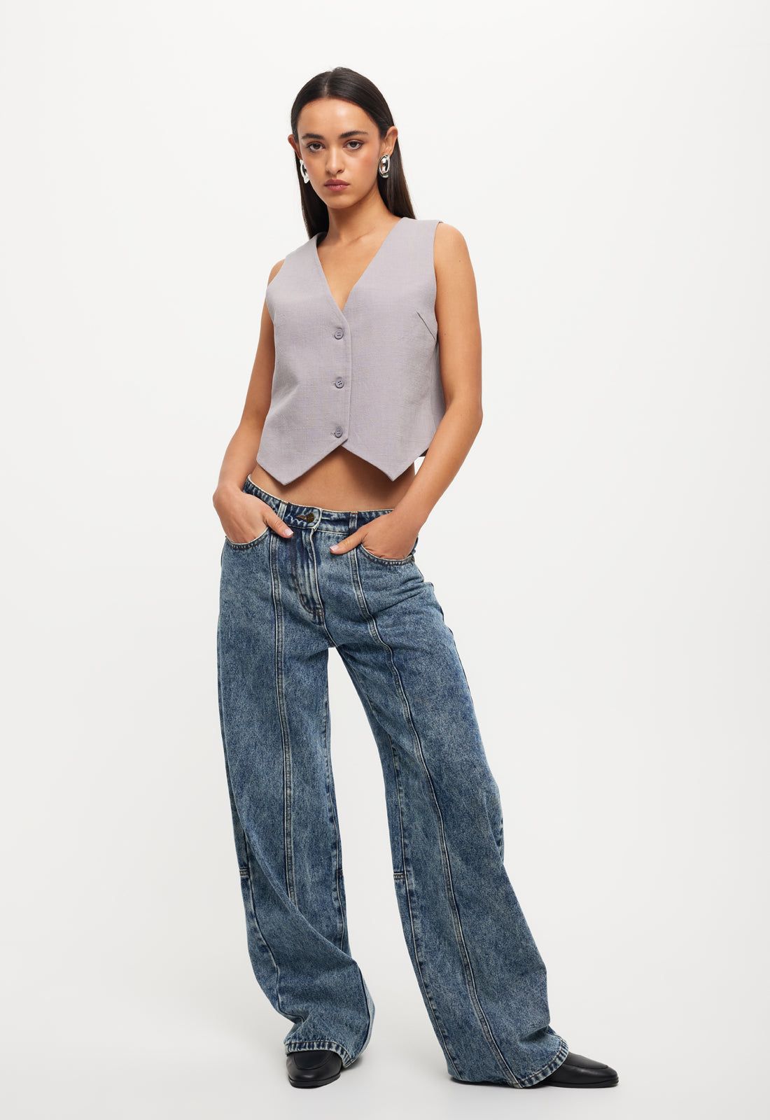 DAWSON JEAN - DENIM BLUE sold by Lioness