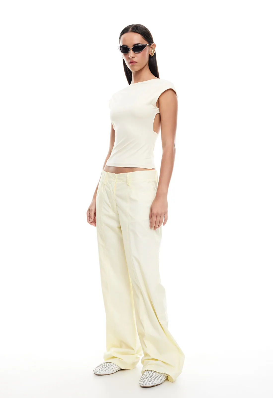 UNO TIE TOP - CANARY sold by Lioness