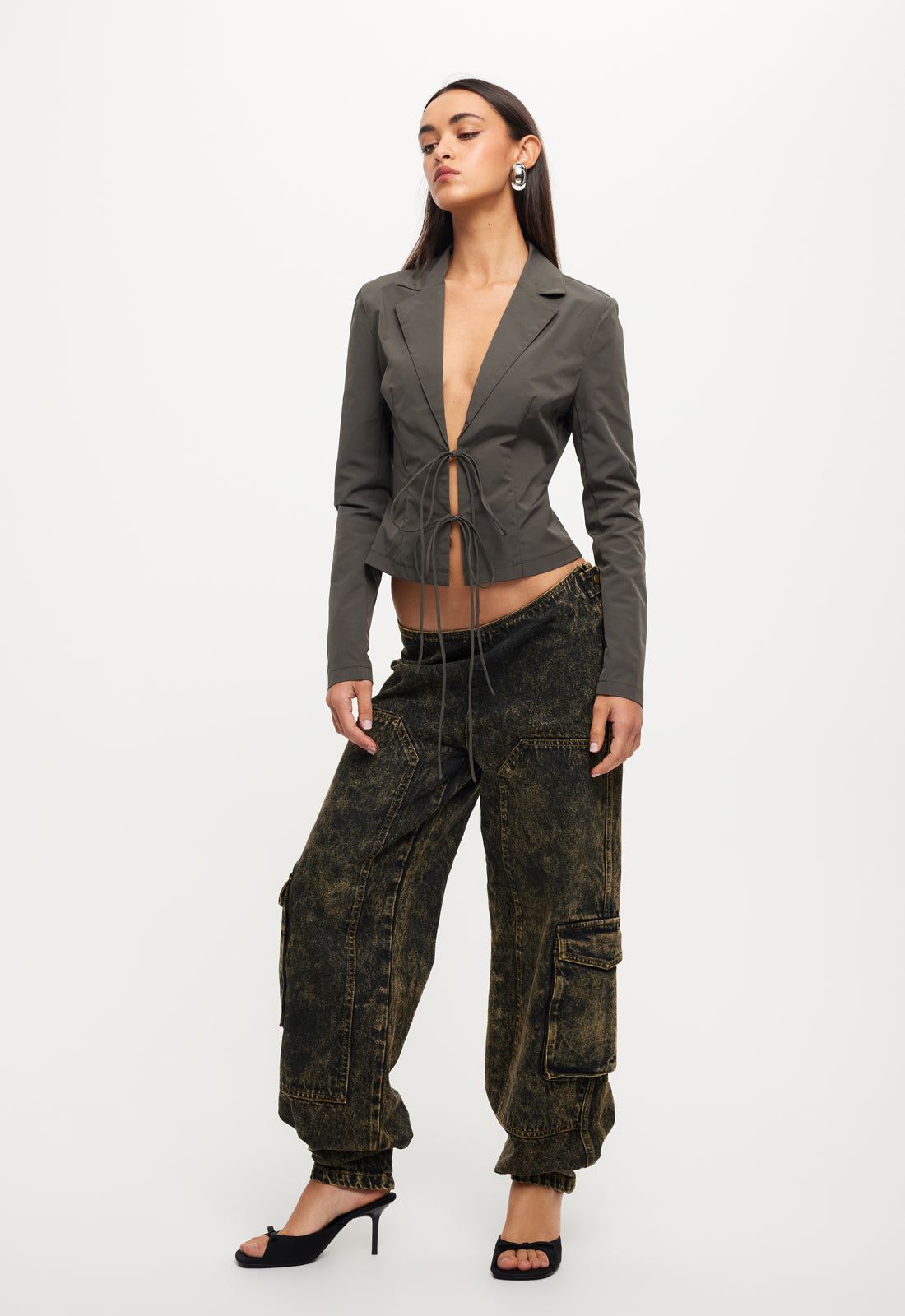 CK TIE TOP - ASH sold by Lioness product image thumbnail 2