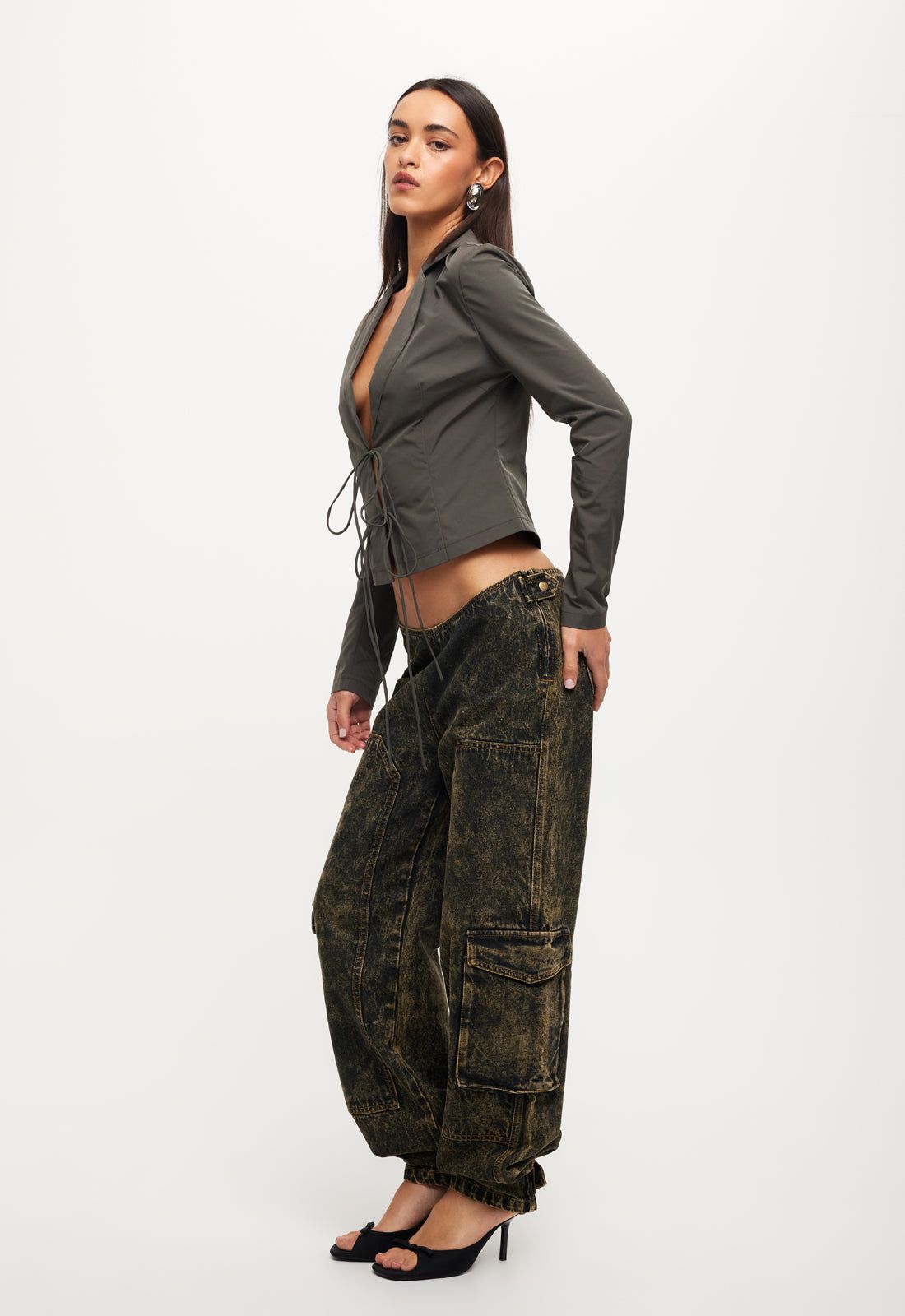 CK TIE TOP - ASH sold by Lioness product image thumbnail 4