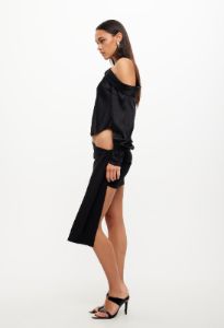 MIDNIGHT MINI SKIRT - ONYX sold by Lioness