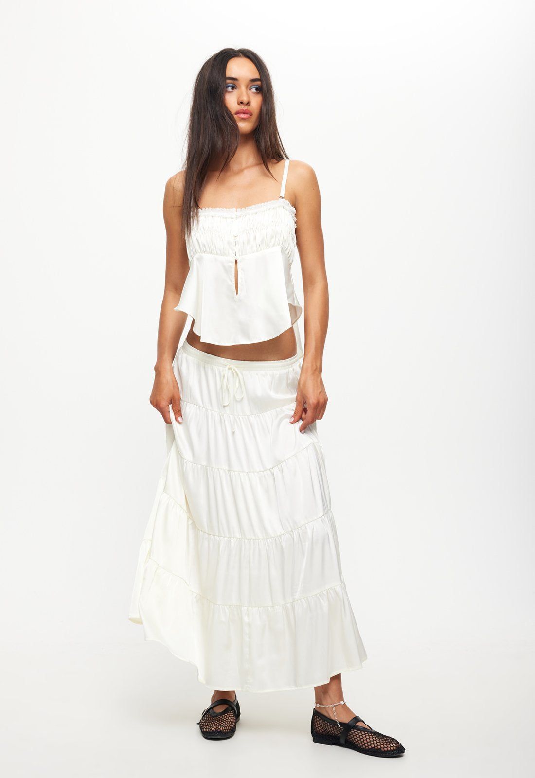 KEIRA TIERED SKIRT - PORCELAIN sold by Lioness product image thumbnail 3