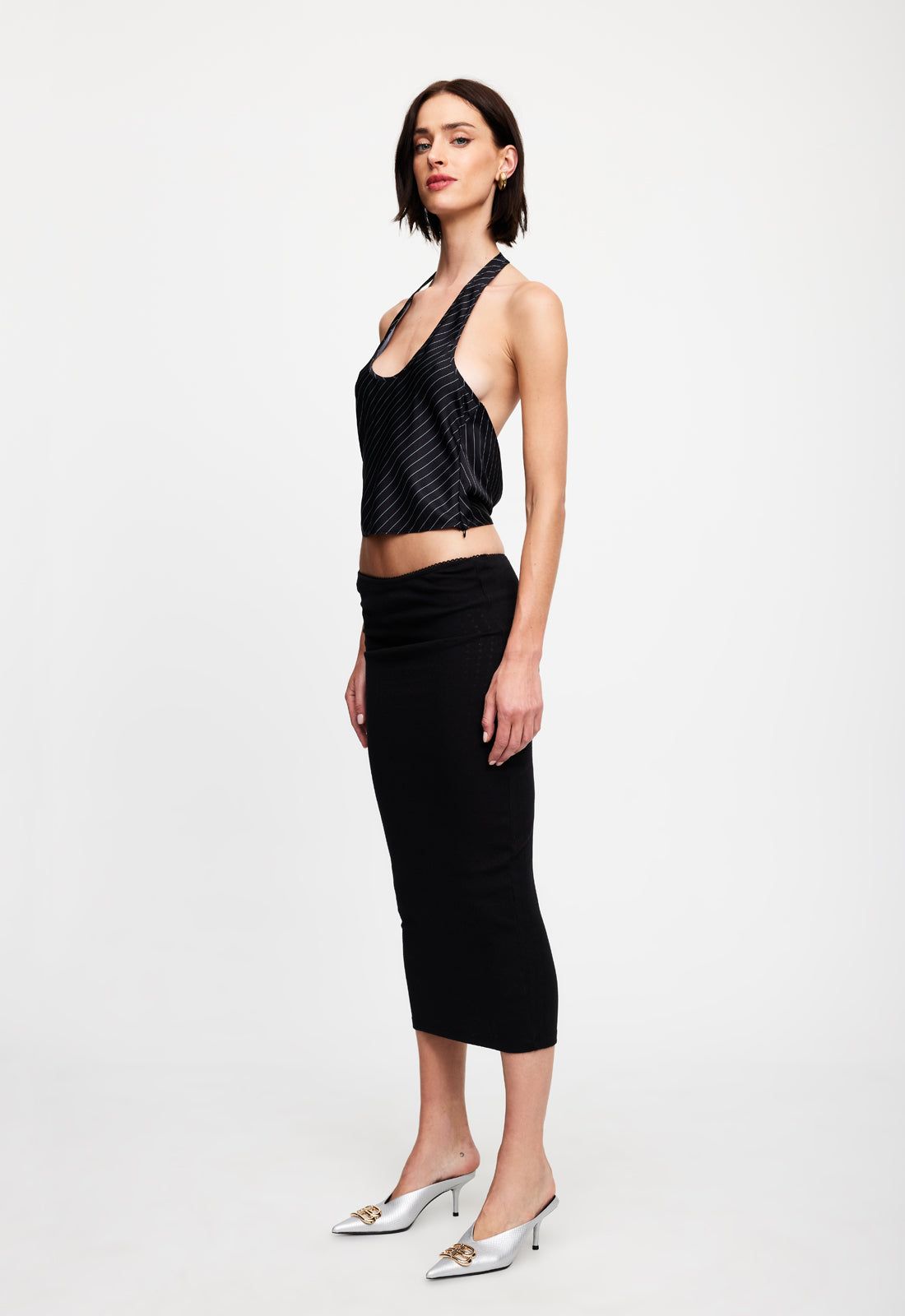 CHARMED MINI DRESS - LICORICE sold by Lioness product image thumbnail 4