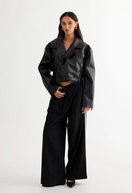 STATEN ISLAND JACKET - BLACK sold by Lioness