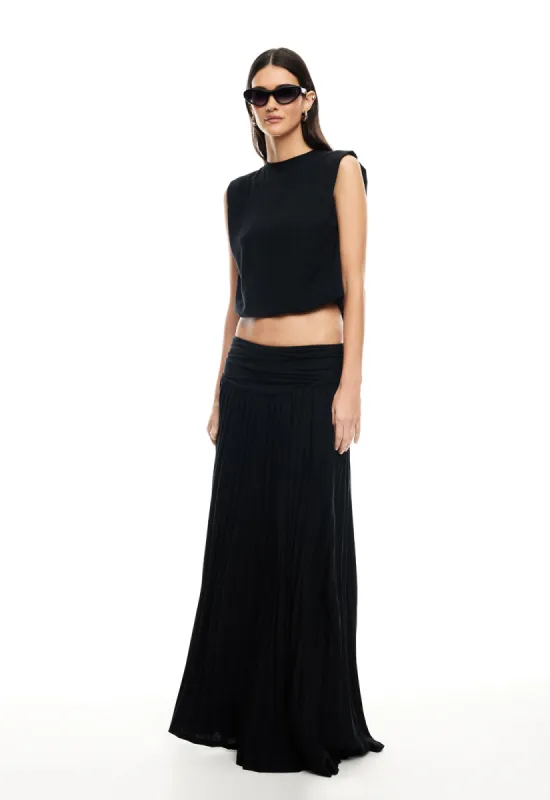 FIELD OF DREAMS MAXI SKIRT - ONYX sold by Lioness