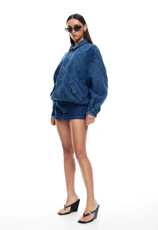 KENNY BOMBER - DARK DENIM sold by Lioness