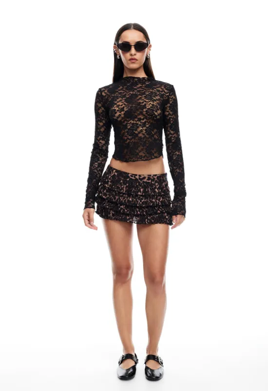 MATCH POINT MINI SKORT - LEOPARD sold by Lioness