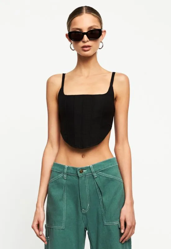 TANIS CORSET - BLACK sold by Lioness