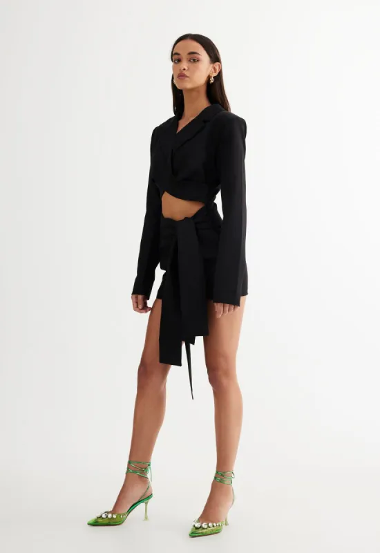 OFF DUTY BLAZER DRESS - ONYX made by Lioness