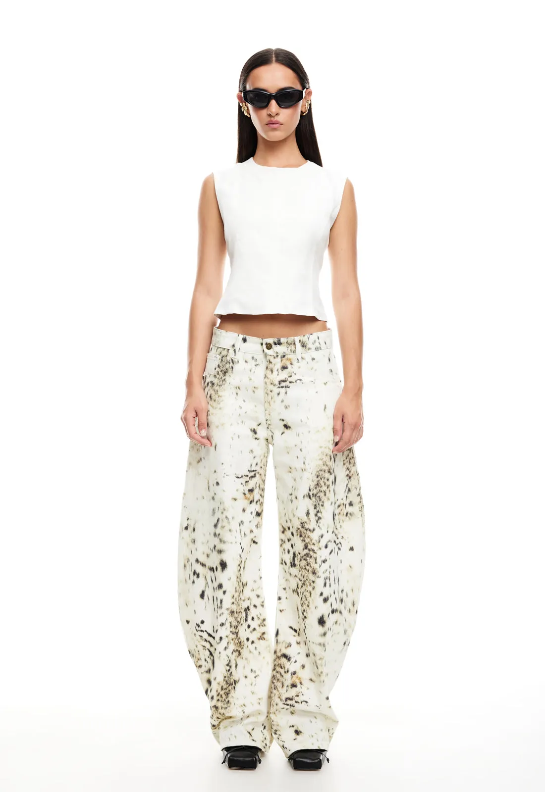 HORSESHOE JEAN - SNOW LEOPARD sold by Lioness product image thumbnail 3