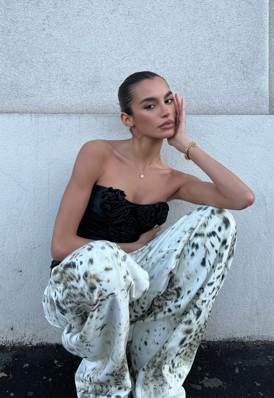 HORSESHOE JEAN - SNOW LEOPARD sold by Lioness product image thumbnail 2