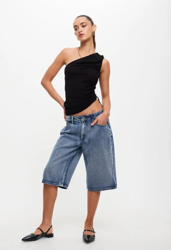 NIRVANA OFF SHOULDER TOP - ONYX sold by Lioness