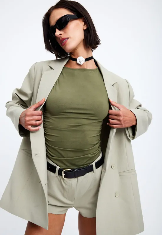 WYOMING BLAZER - SAGE sold by Lioness