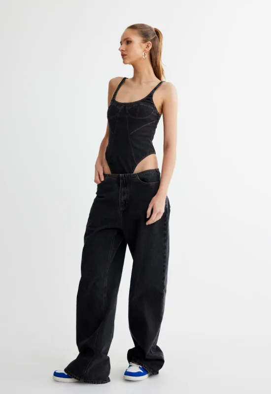 PRACTICAL MAGIC JEAN - CHARCOAL sold by Lioness