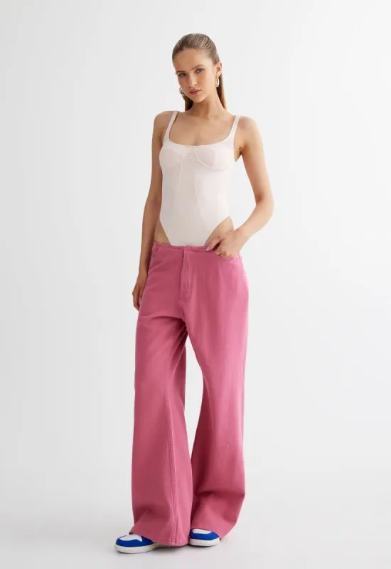 JE TAIME BODYSUIT - BALLET PINK made by Lioness