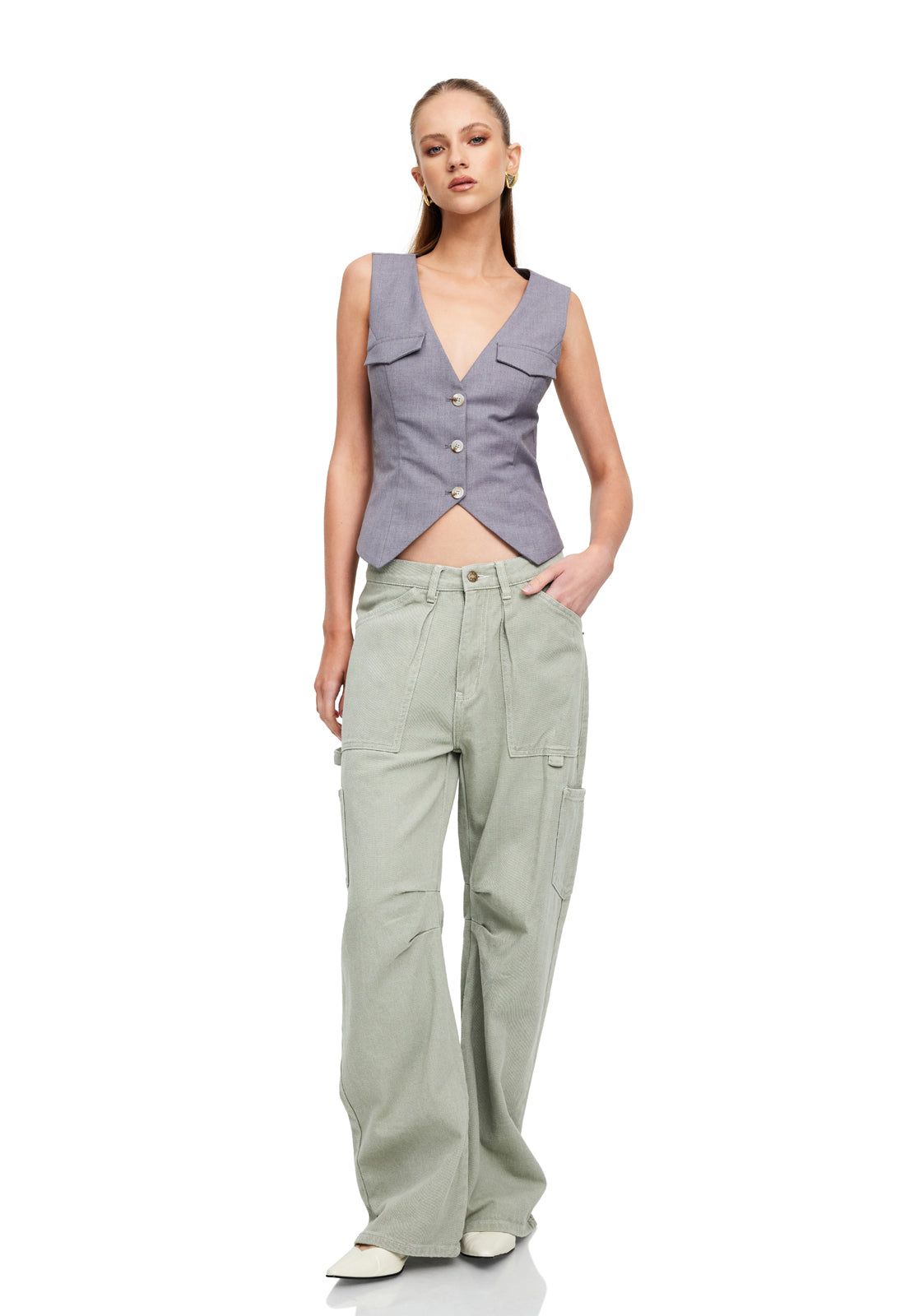 MIAMI VICE PANT - LIGHT KHAKI sold by Lioness product image thumbnail 3