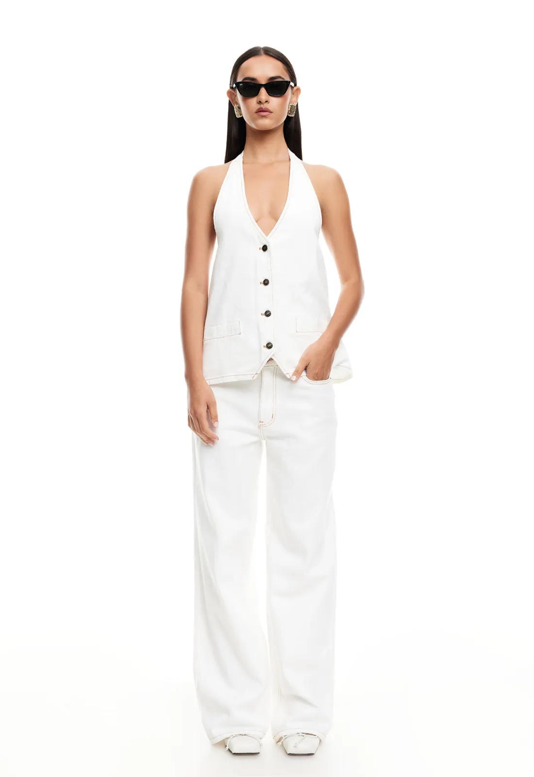 HILLS HALTER - PORCELAIN sold by Lioness product image thumbnail 3