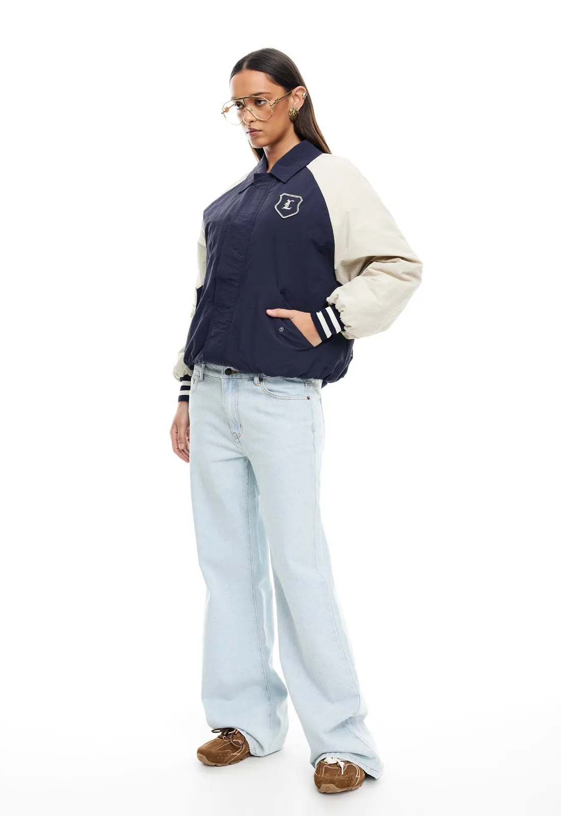 HAILEY BOMBER - NAVY sold by Lioness product image thumbnail 2