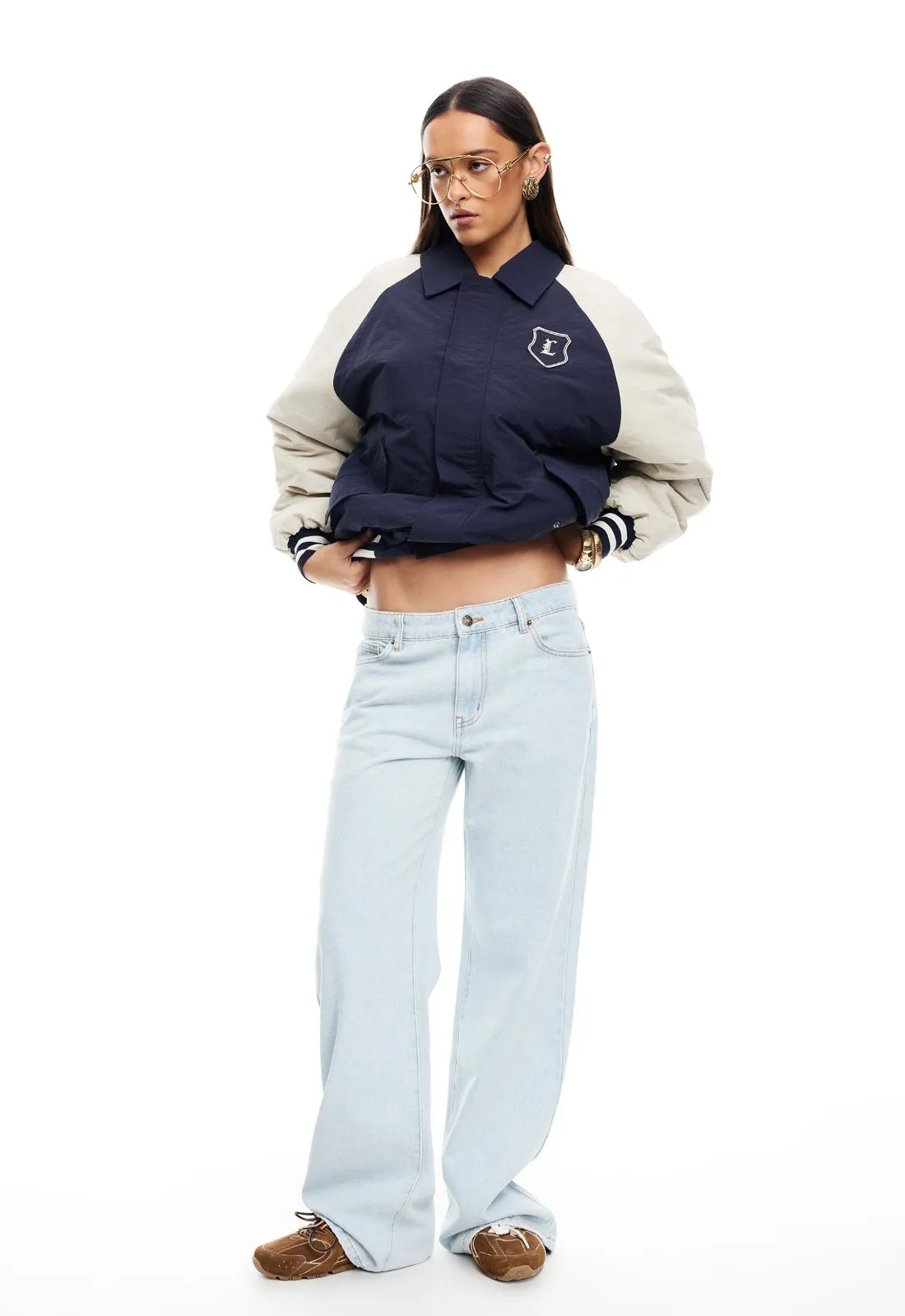 HAILEY BOMBER - NAVY sold by Lioness product image thumbnail 3