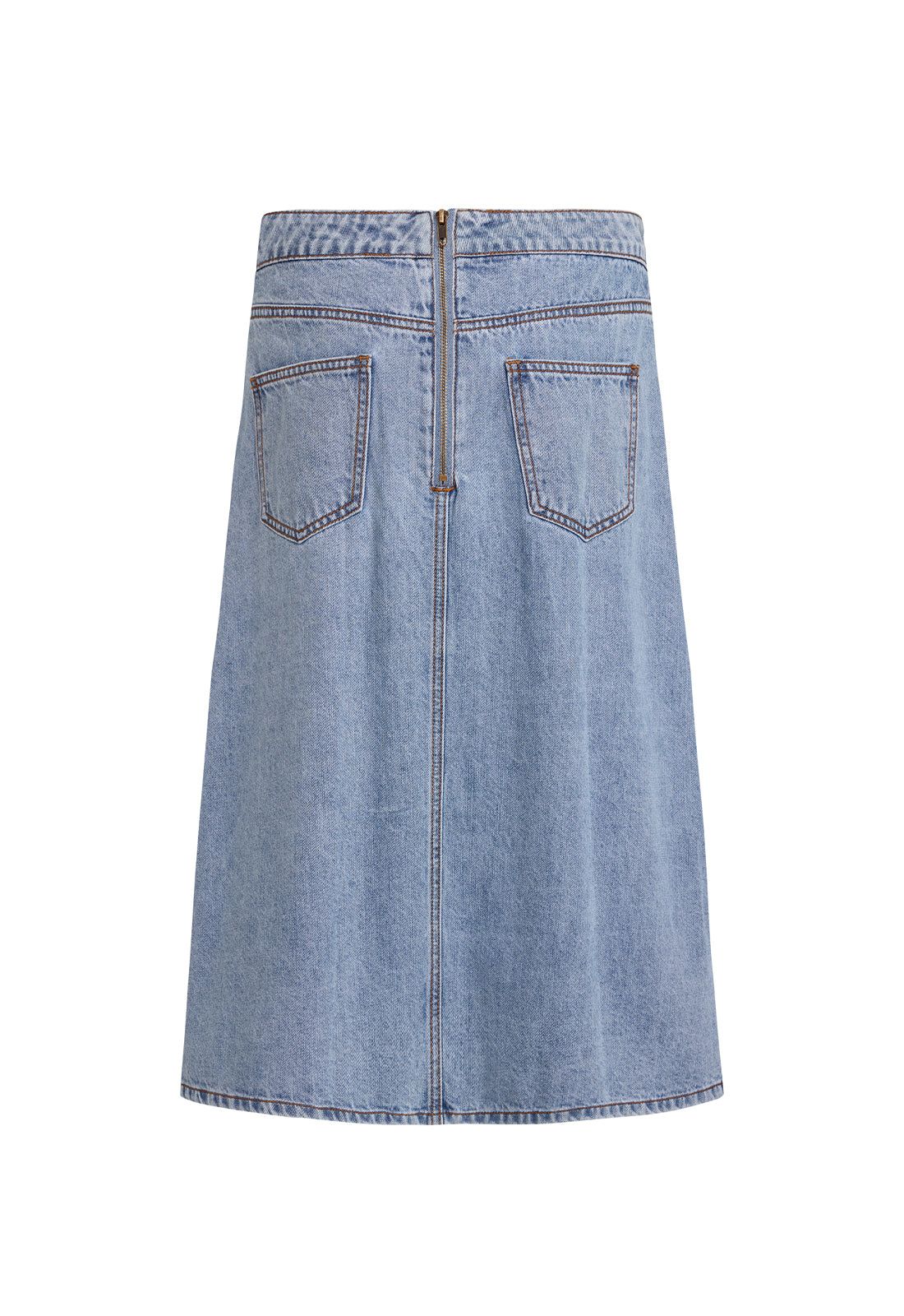 CAMELIA MIDI - FADED DENIM sold by Lioness product image thumbnail 7