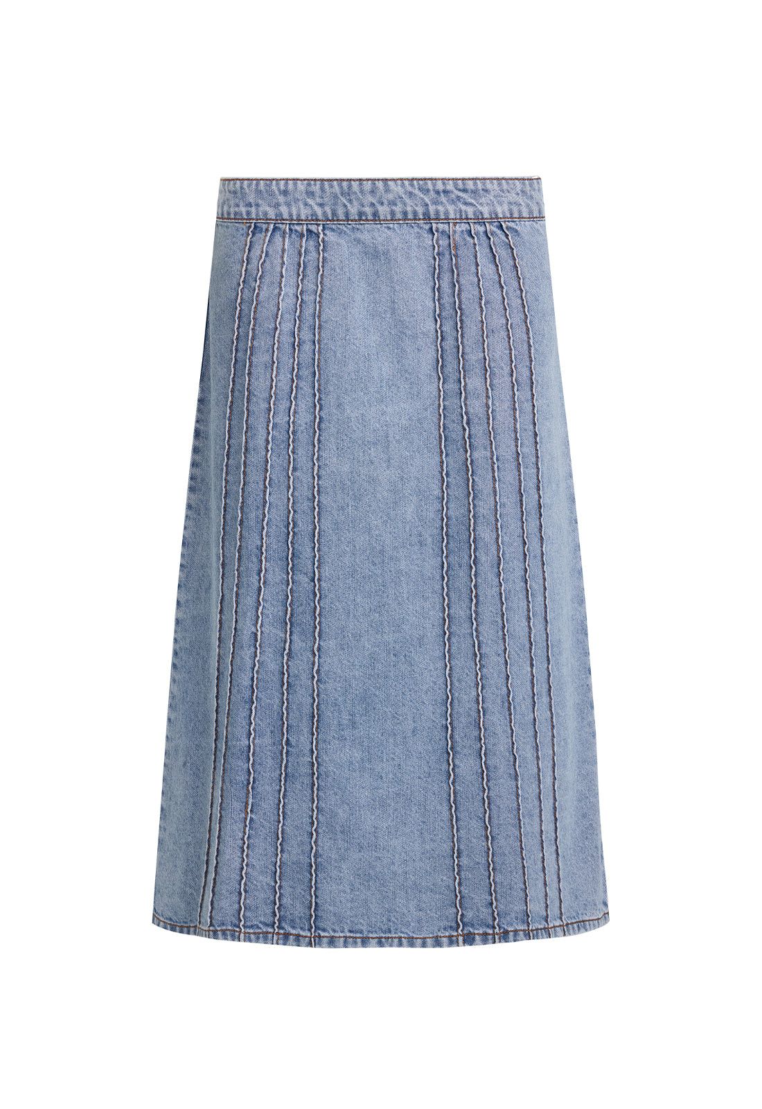 CAMELIA MIDI - FADED DENIM sold by Lioness product image thumbnail 6