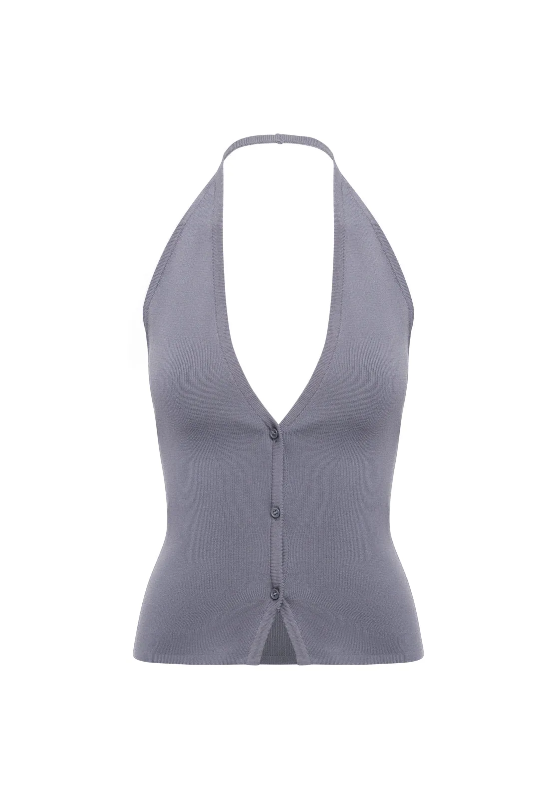 BRAT HALTER TOP - SLATE sold by Lioness product image thumbnail 5
