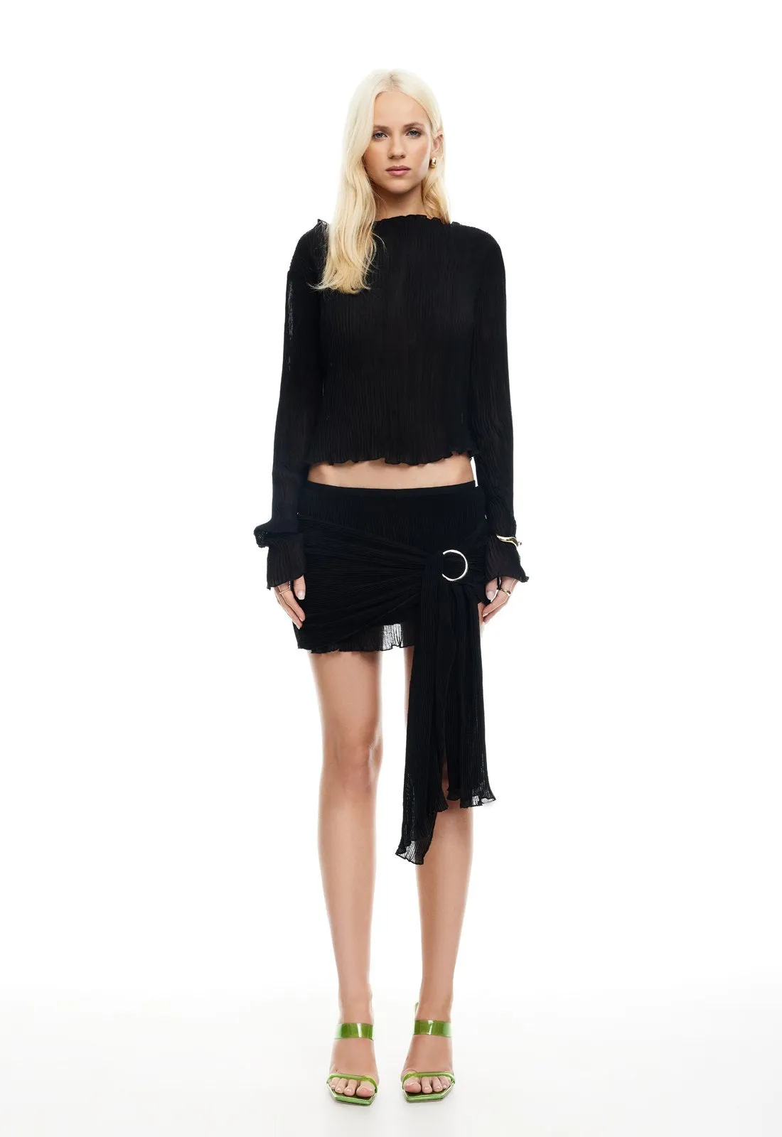 FORD MINI SKIRT - ONYX sold by Lioness product image thumbnail 2