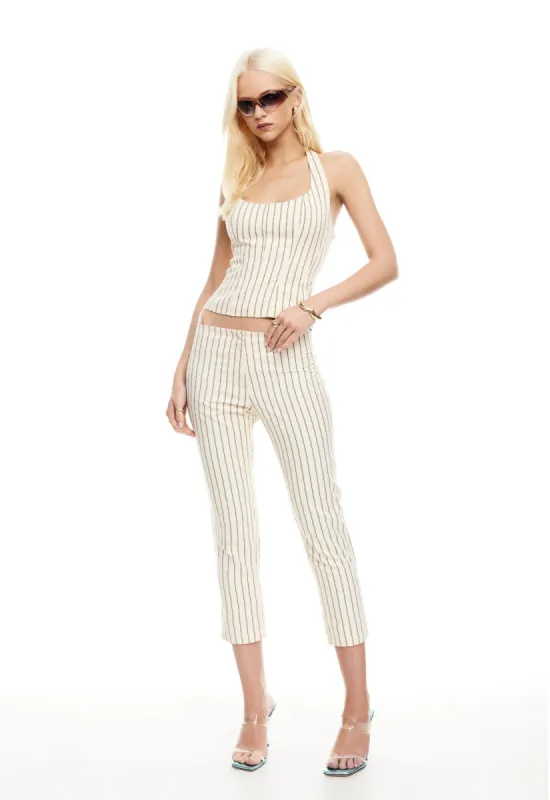 LES DEUX CAPRI - CREAM STRIPE sold by Lioness