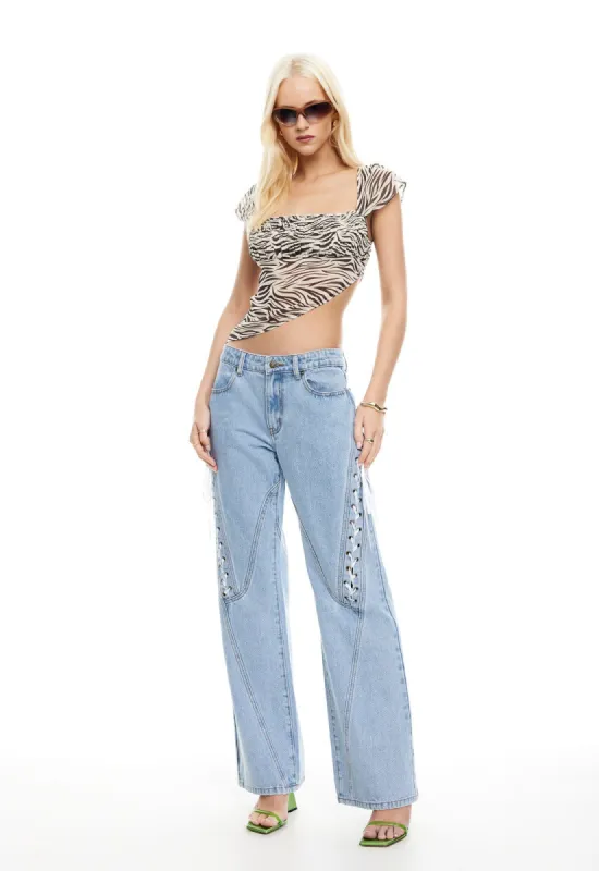 DOLLHOUSE JEAN - WASHED BLUE sold by Lioness
