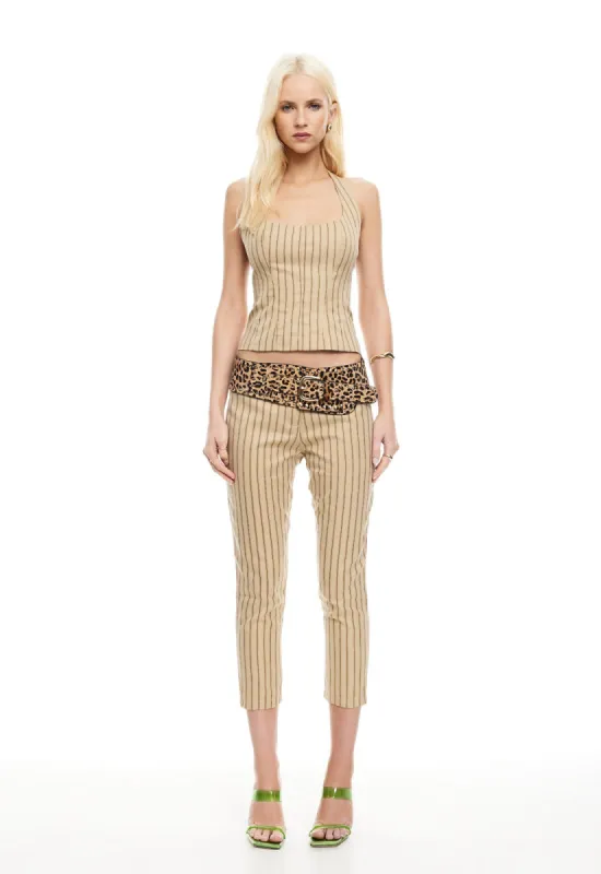 LES DEUX TOP - STONE STRIPE sold by Lioness