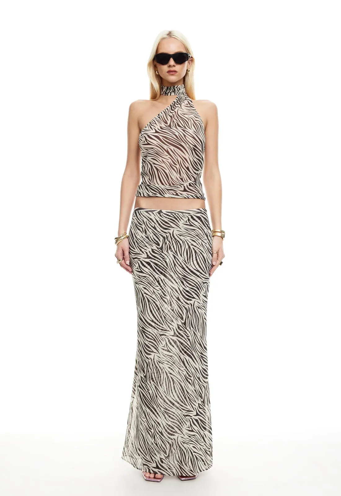 ENDLESS MAXI SKIRT - ZEBRA sold by Lioness product image thumbnail 3