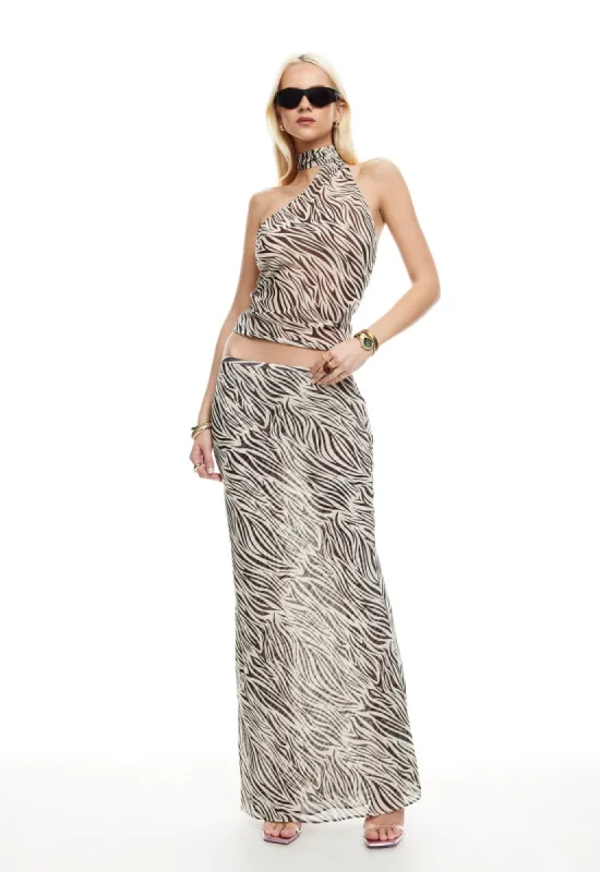 ENDLESS MAXI SKIRT - ZEBRA sold by Lioness