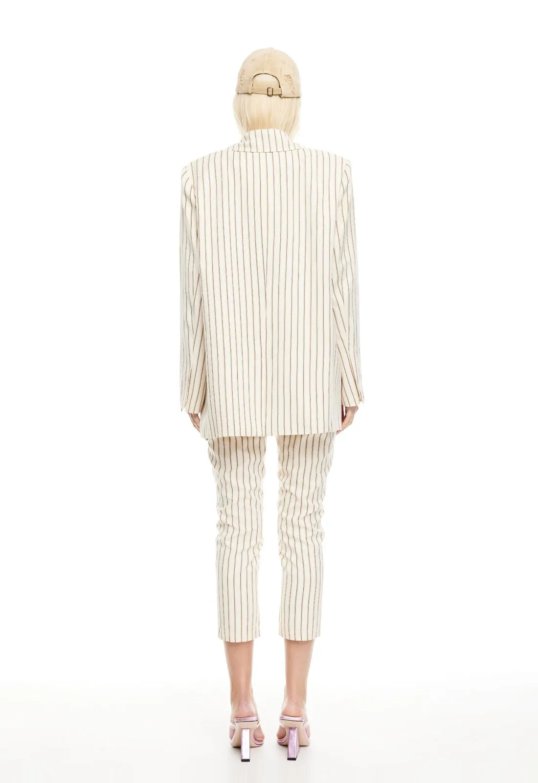 LES DEUX BLAZER - CREAM STRIPE sold by Lioness product image thumbnail 5