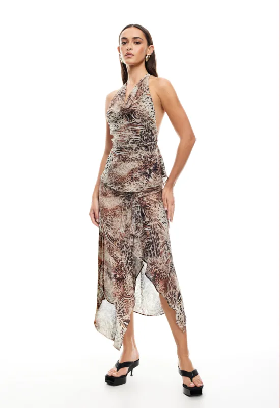 BANKS HALTER TOP - CHOCOLATE ANIMAL sold by Lioness