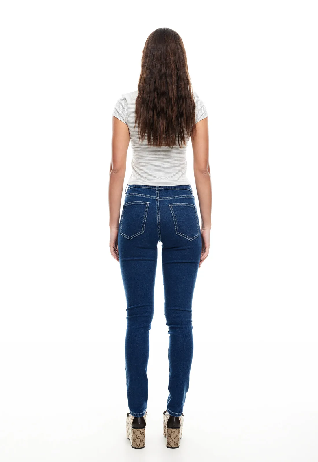 IN BLOOM TEE - GREY STRIPE sold by Lioness product image thumbnail 5