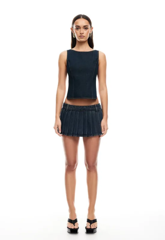 RIDER MINI SKORT - INDIGO sold by Lioness